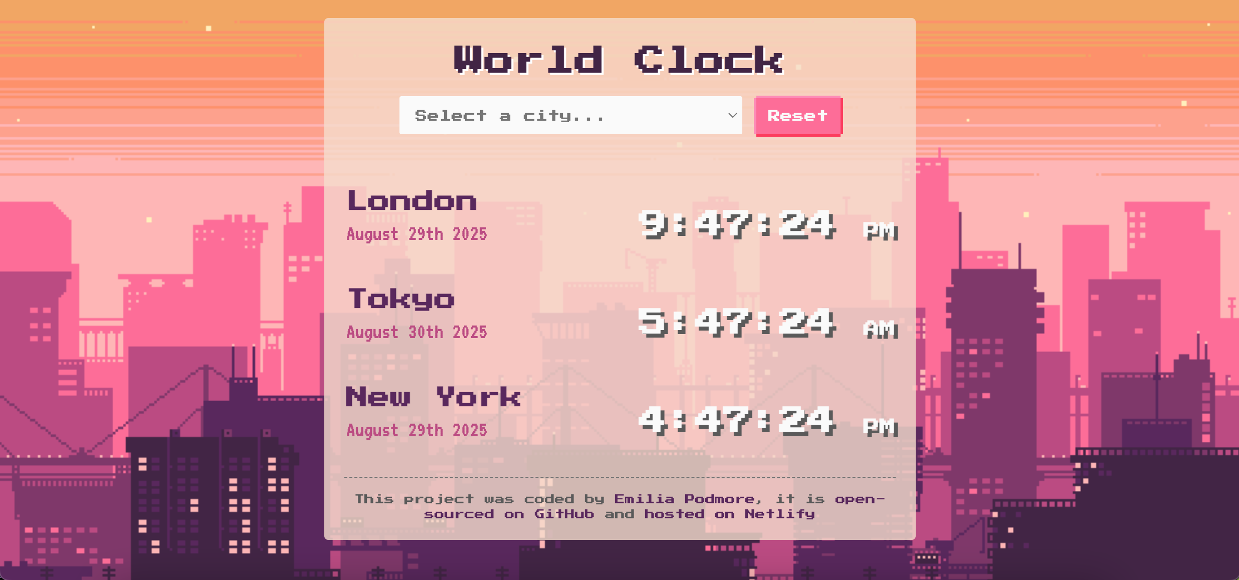Weather App project preview
